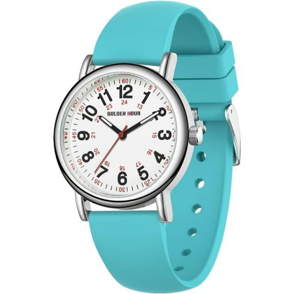 GOLDEN HOUR Waterproof Nurse Watch for Medical Professionals Students Women